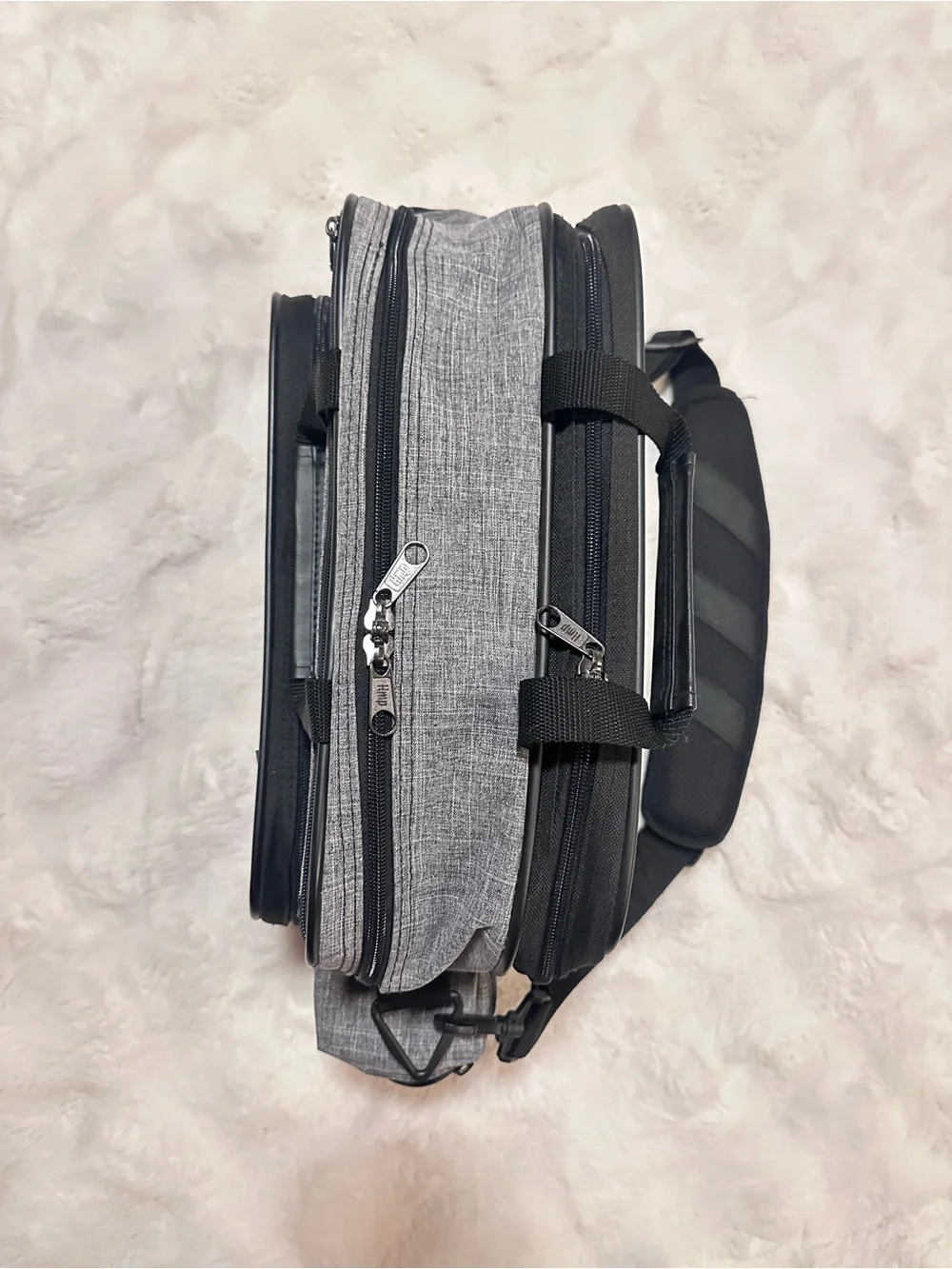Hopkins HomeHealth Shoulder Bag in Graphite Grey Travel Messenger Bag/Diaper Bag